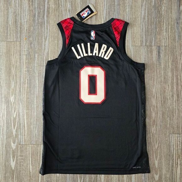 Nike Portland Trailblazers Damian Lillard City Edition Jersey Sz M 44 DX8517-010 - Picture 5 of 12